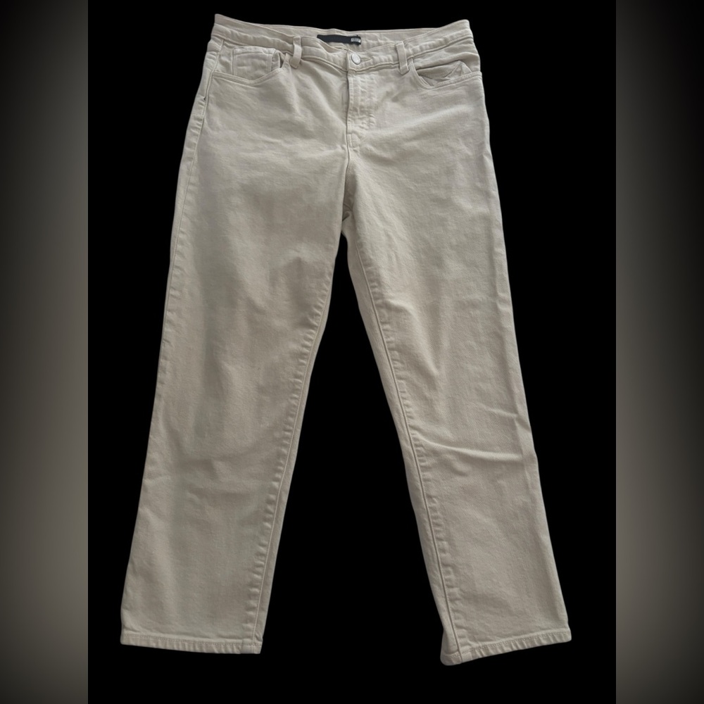 J BRAND - Cream Ruby High Rise Crop Jeans - Size 32 - Picture 5 of 13
